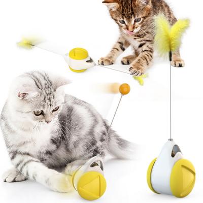 China Viable Hot Selling Cat Toy Educational Tumbler Cat Interactive Mobile Hunting Toy for sale