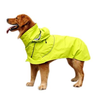 China Viable Wholesale Fluorescent Green Dog All In A Raincoat That Covers Belly And Hood for sale