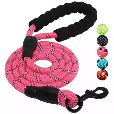 China Hot Selling Padded Amazon Rope Dog Traction Thoughtful Nylon Rope Braided Rope Dog Lead Elevating Dog Leash for sale