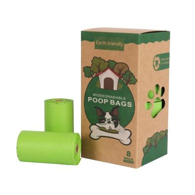 China Custom Scented Stored Pet Waste Bag Box Packed Eco Friendly Dog Poop Bags for sale