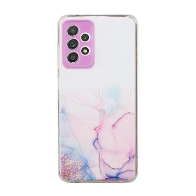 China New TPU Designer Watercolor Marble Cellphones Bags Cover For Samsung a82 5g s21fe a32 5g a52 a02s a72 Women Cell Phone Case for sale