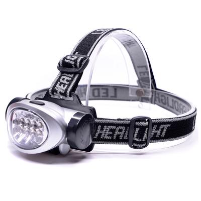 China Convenient IHUAlite Waterproof 4 Mode AAA Battery Fishing Increasing Portable 8 LED Head Lamp for sale