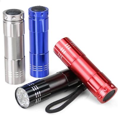 China Best 9 LED Mini Flashlight Small Flash Torch Aluminum Foil Light from IHUAlite for sale