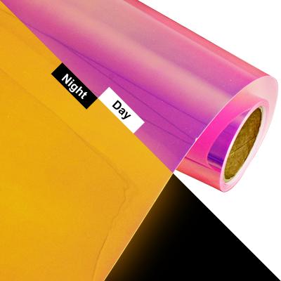 China Factory wholesale htv vinyl 10 inch x washable 5 feet holographic glow in the dark heat transfer vinyl roll for shoes etc. clothing hats for sale