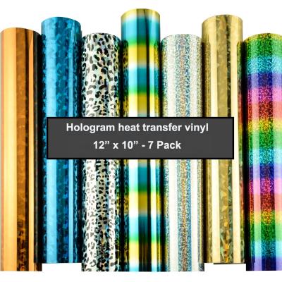 China Easy to cut & excellent eco-friendly highly weed quality heat transfer vinyl hologram for sale