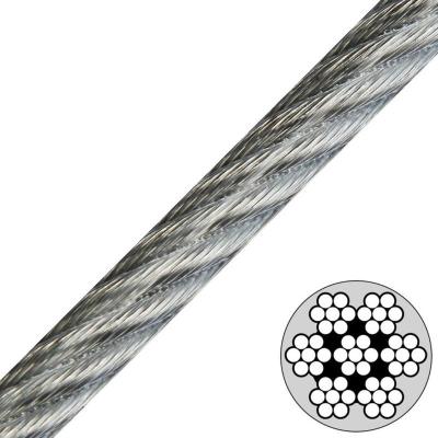 China 7x7 Coated Stainless Steel Wire Rope Twisted Flexibility Impact Resistance for sale