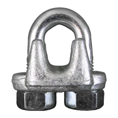 China Drop Forged Steel Cable Clamps , Wire Rope Clips 3/8