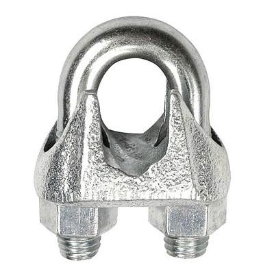 China ISO9001 Wire Rope Cable Clamps Hot Dipped Zinc Plated For Fixing Wire Rope for sale