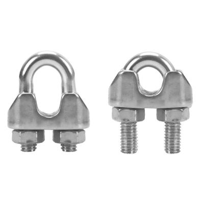 China Light Duty Wire Rope Cable Clamps M5 Stainless Steel Corrosion Resistance for sale