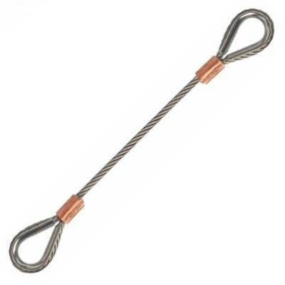 China Hard Wire Rope Thimble , Wire Cable Assemblies 316 Grade Stainless Steel for sale