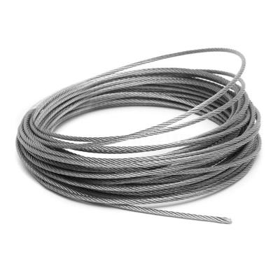 China 6mm SS 304 Steel Wire Rope 7x37 For Crane / Bicycle Fittings / Kitchen for sale