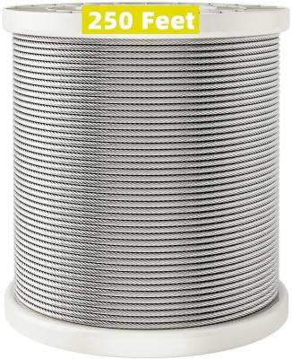 China 1/8 T316 Deck Railing 250FT Aircraft Grade Wire Rope for sale