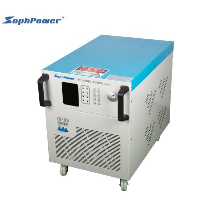 China 10 KVA Three Phase AC Power Supply And AC Power Frequency Converter Source 510*780*710mm for sale