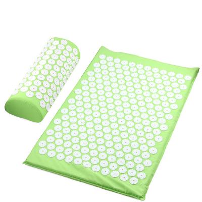 China Comfortable and soft; Durable and Long Lasting OEM Massager Cushion Acupressure Mat Relieve Stress Back Pain Acupuncture Mat with Pillow for sale