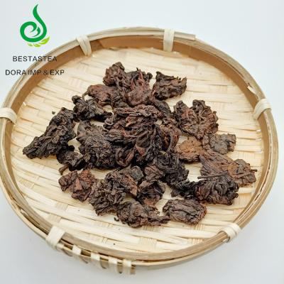 China Chinese Yunnan Tea Broken Tea 5 Years Old Zirantuo Shu Wild Puer Tea High Quality Ripe Black Puer Tea for sale