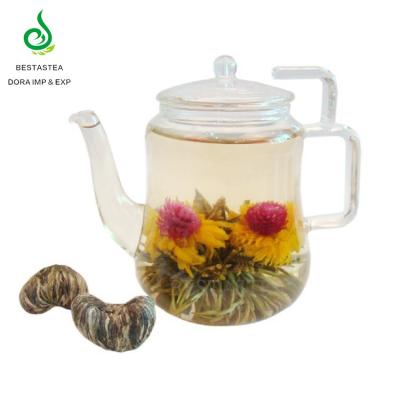 China 100% Chinese Custom Handmade Best Flower Lily Flavored Blooming Tea Health Handmade Flower Tea Ball Flavor Blooming Tea Balls for sale