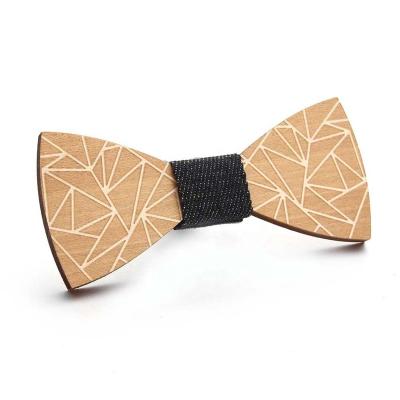 China Natural Fashion Wooden Bow Ties for sale