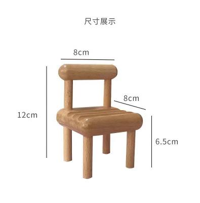 China Mini Chair Phone Holder Smartphone PORTABLE Wooden Stand for sale