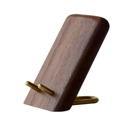 China PORTABLE Luxury Solid Wooden Walnut Cell Phone Stand for sale