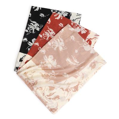 China Luxury Ladies Fashion 80s Merino Wool Scarf Winter Print Cashmere Pashmina Scarves Shawl for sale