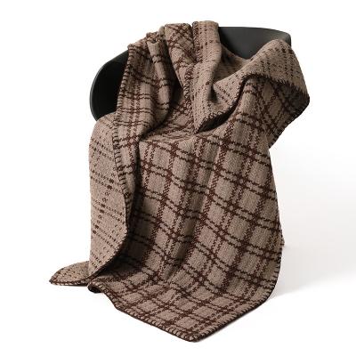 China Fire Retardant Winter Travel Plaid Shear Wearable 100% Custom Tartan Bed Wool Throw Blanket Blanket for sale