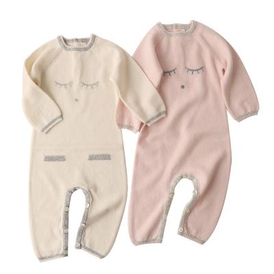 China Toddler Girl Plain Anti-pilling Knit Sweater Winter Knitwear Cardigan Baby Boy Clothes Newborn Jumpsuit for sale