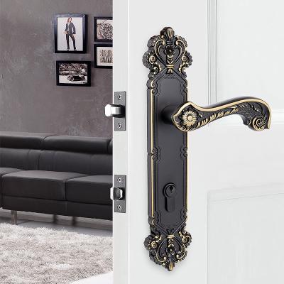 China EUROPEAN STU 2022 New Design Decorative Gold Plated Basic Track Designs Door Handle for sale