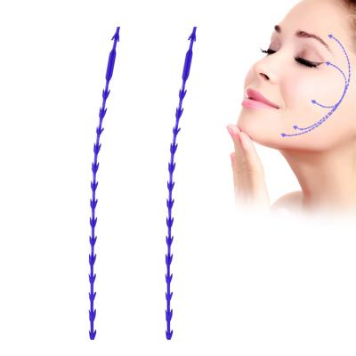 China Skin absorbed fishbone safe and half wire cnula PLC vending CE double canulado rostro count chumao blunt cannula high facials 18g 100m for sale