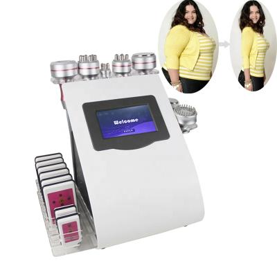 China Ultrasonic Cellulite Reduction Device 80k Vacuum Liposuction Cavitation RF Weight Loss Fat Slimming Machine For Cellulite Removal for sale