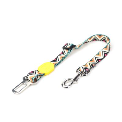 China Polyester Pet Car Seatbelt Jeep Heavy Duty Dog Car Seat Belt Pet Collar Leash for sale