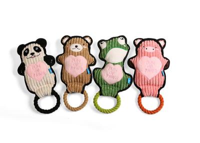 Chine jouets durables grinçants de chien de peluche de 19X11cm à vendre