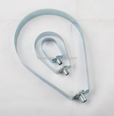 China PVC Aluminum Pipe Clamps Fittings Pipe Saddle Clamp Pipe Socket Sprinklers Clamp for sale