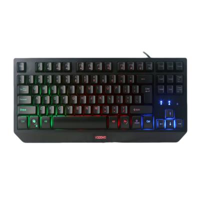 China 87 Keys Ambidextrous Mini Size Gaming Keyboard, Keys&Gap Backlit for sale