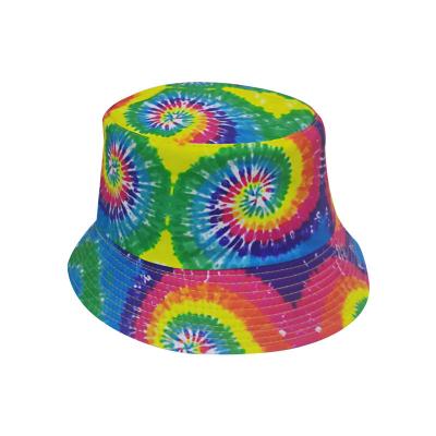 China Sun protection tie-dye Korean version all-match street personality basin hat sunscreen female Korean fashion autumn and winter version fisherman hat for sale