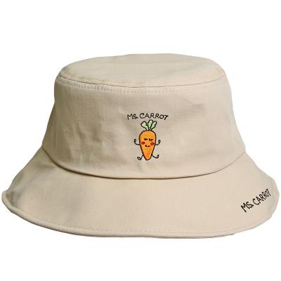 China Female Japanese Literary Wild Beige Hat Sun Protection Sun Hat Sun Protection Fisherman Cartoon Male Summer Basin Female Literary Wild for sale