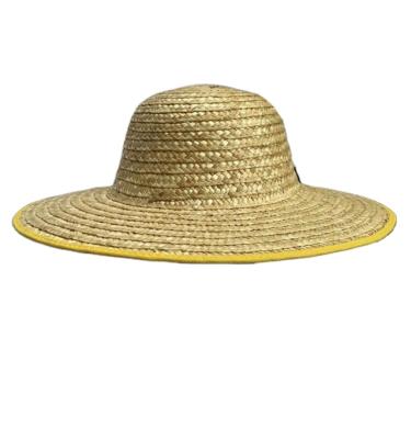 China Summer Eco-friendly Sunshade Large Along Handwoven Straw Agricultural Straw Hat Outdoor Labor Insurance Go Out Sunscreen Men And Women for sale