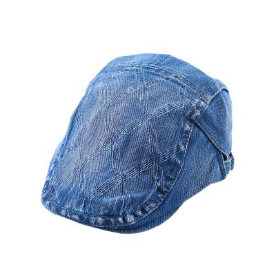 China Character Vintage Cotton Newsboy Hat Platypus Sun Visor Driving Peaked Casual Hat Men Travel Beret Hats for sale