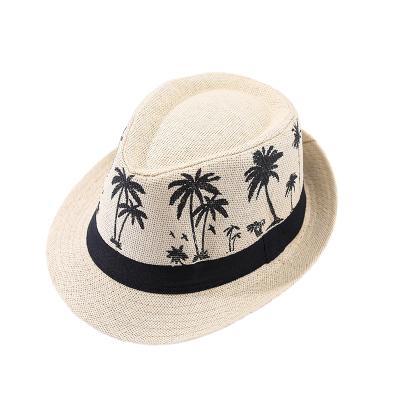 China Fashion Korean version of the women's summer vacation beach hat of the Japanese men's straw hat seaside jazz hat flat surface for sale