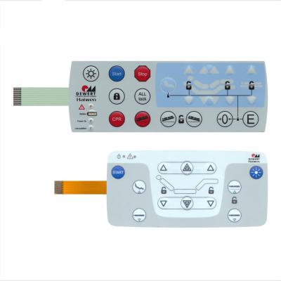 China High Quality Telecommunication Equipment Custom Embossed Tactile Membrane Switch for sale