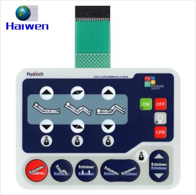 China Medical Equipment Customized Good Quality LED Waterproof Enclosed Membrane Switch for sale