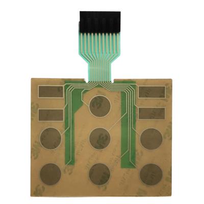 China Custom Waterproof Flat PET Flex Cable Membrane Switch Telecommunication Equipment For Medical Equipment for sale