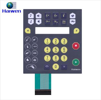 China Matte Exterior Home Appliance OEM Membrane Button Panels With 3M468 Adhesive for sale