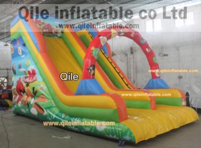 China new design qile adult slides fun slide party inflatable for sale