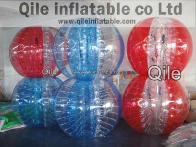 China Body Zorbing Ball Bubble Soccer Football Body Zorbing Ball Red for sale