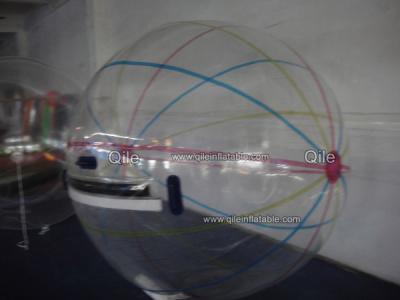 China Colour Strips Water Ball PVC TPU Water Walking Ball Inflatable Water Ball for sale