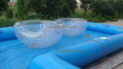 China 0.8mm PVC Inflatable Half Zorb Ball , Bubble Soccer Ball For Children Or Adult for sale