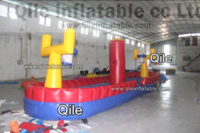 China Durable Inflatable bungee Toys Games Commercial grade 0.55mm PVC tarpaulin for Sale for sale