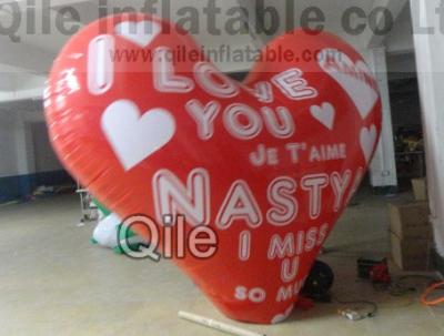 China Opening Celebration heart Inflatable For Advertisement , Advertising Inflatables for sale