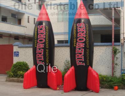 China Advertising Inflatable rockets shape , Giant Animals Cartoon Animals For Kids Amusement for sale