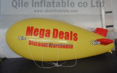 China Commercial Inflatable Advertising Balloons / 0.2mm PVC Helium Inflatable Airplane for sale